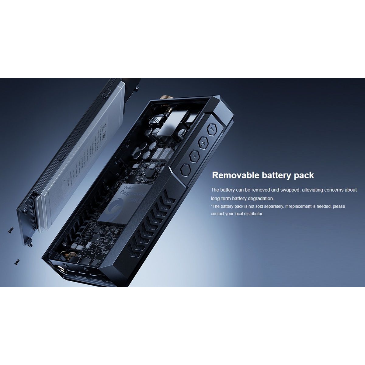 FiiO M27 removeable battery pack