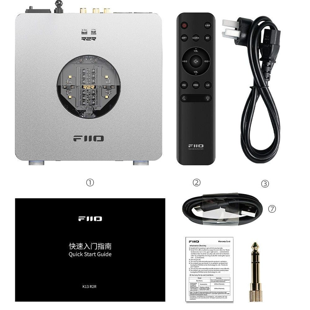 FiiO Dac FiiO K13 R2R includes remote volume control