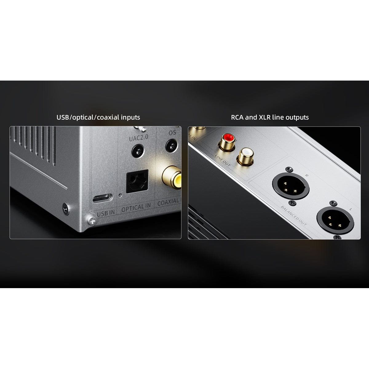 FiiO Dac FiiO Warmer R2R DAC inputs and outputs