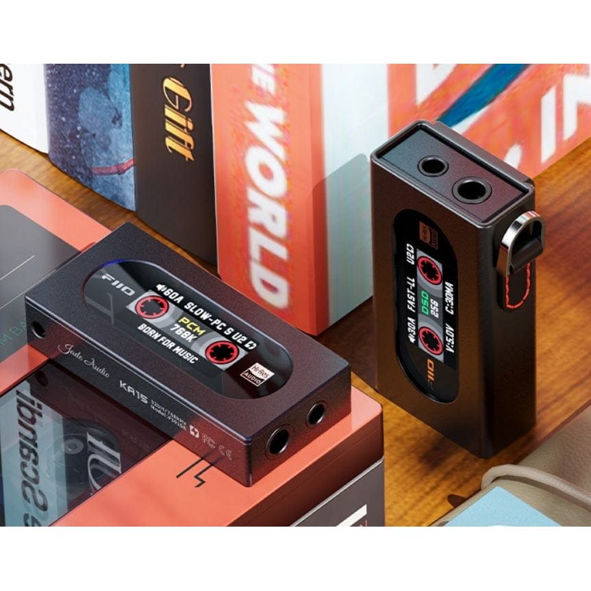 FiiO KA15 Portable DAC with cool retro cassette graphics