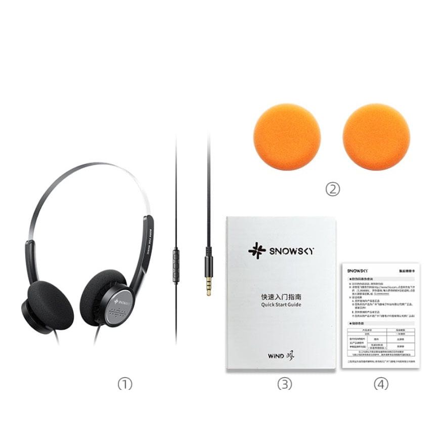Snowsky Headphone Snowsky Wind Retro On Ear Headphones