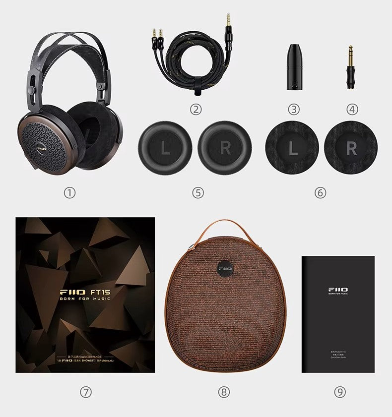 FiiO FT15 accessories included