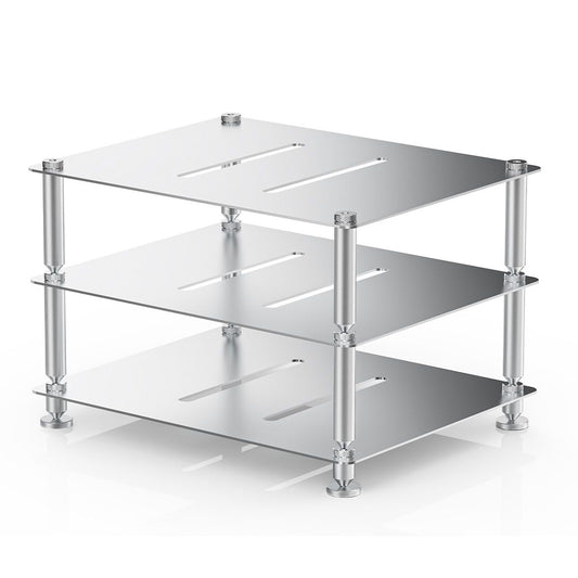 FiiO Rack, silver desktop rack for dacs and headphone amps