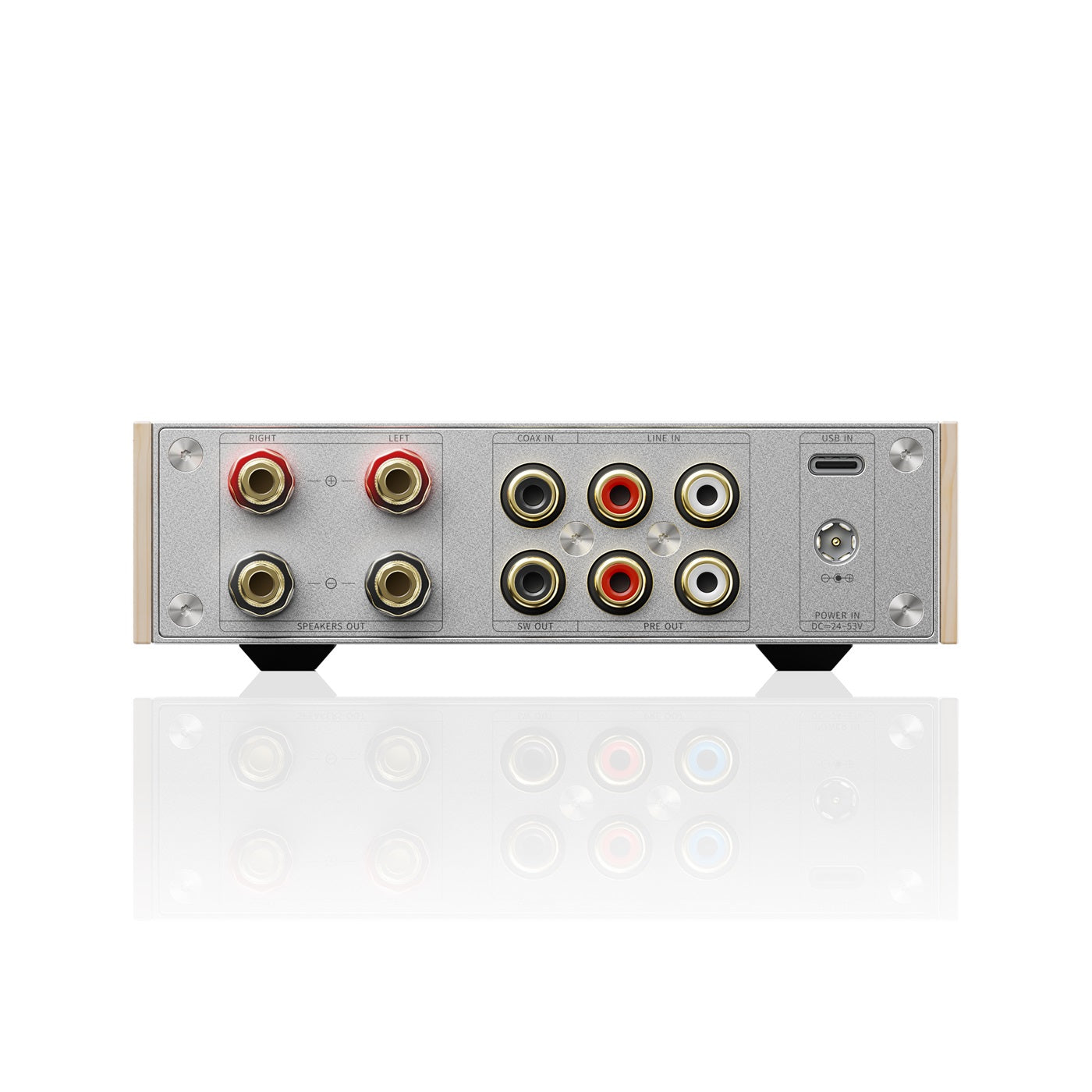FIiO Jade Audio Level 1 speaker amp connections silver