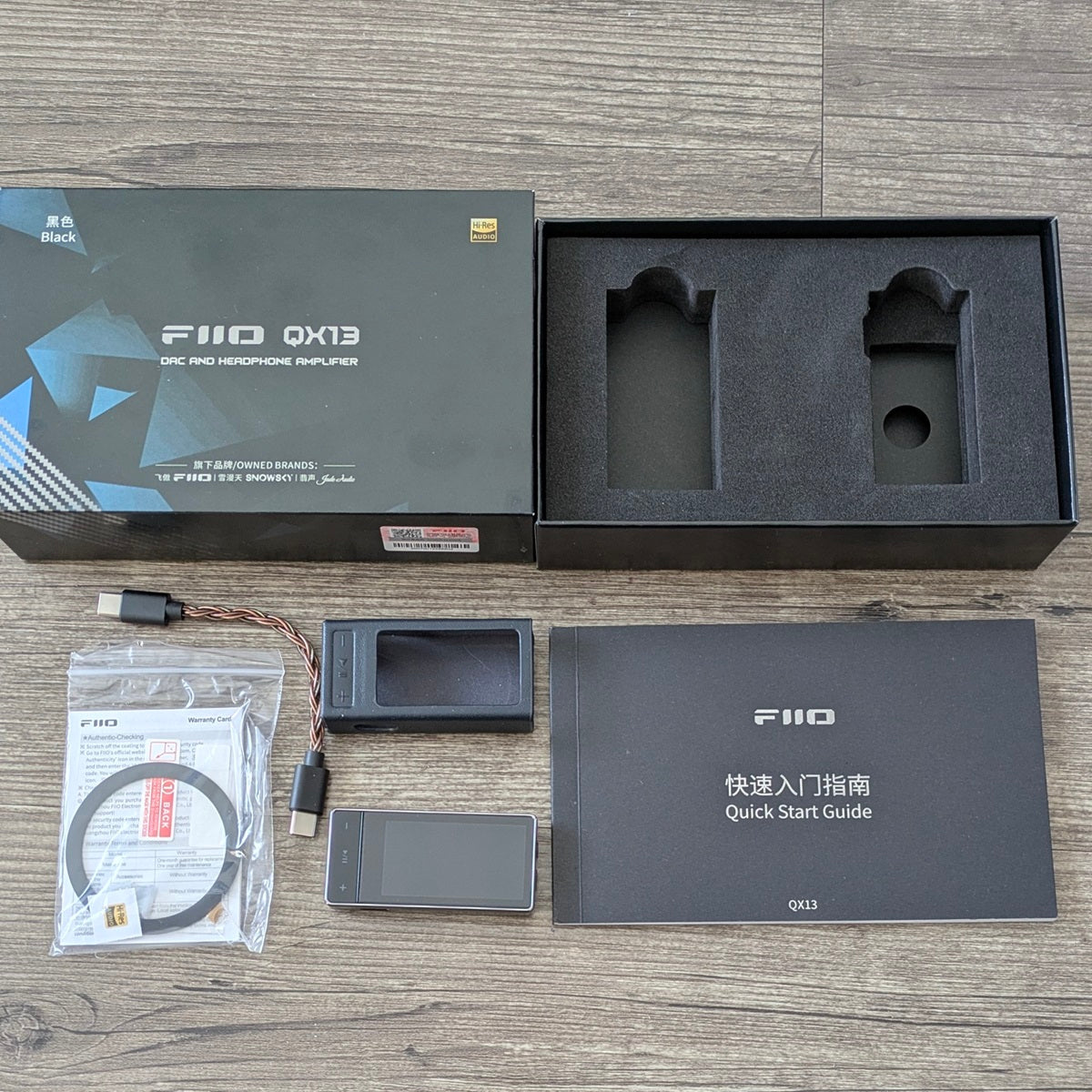 FIio QX13 packaging