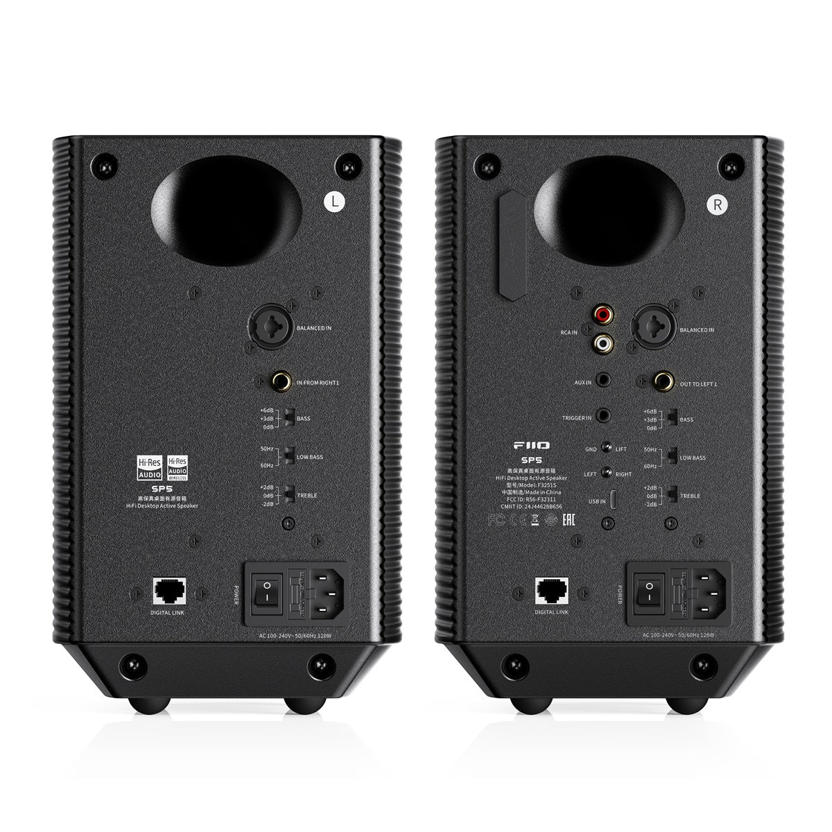 FiiO SP5 Speakers rear panels