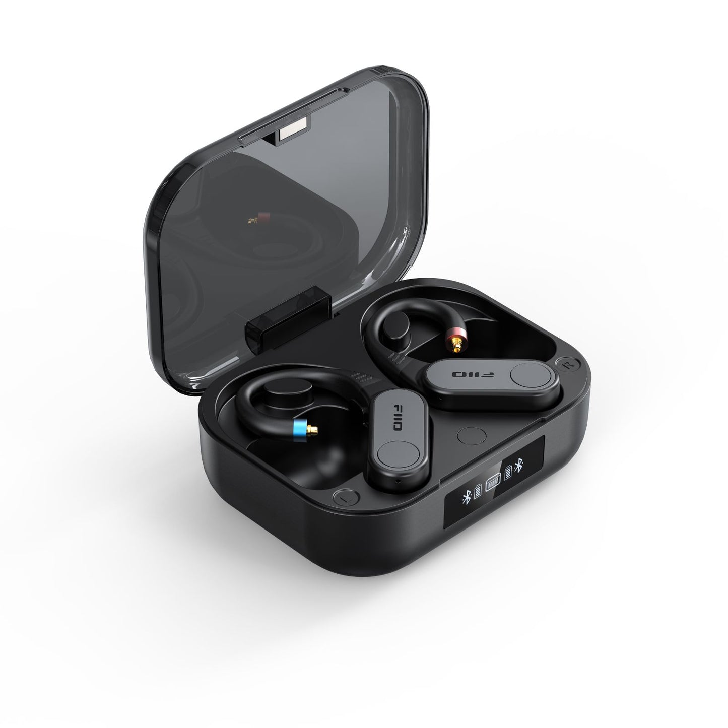 FiiO LINK TWS true wireless earphone adaptors shown with mmcx connectors