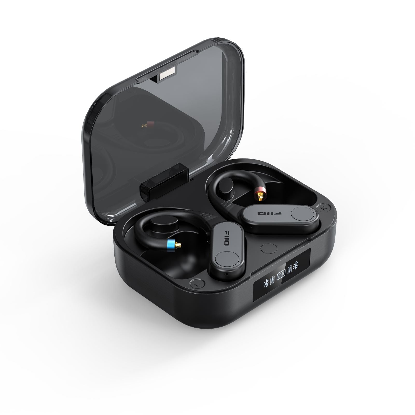 FiiO LINK TWS true wireless earphone adaptors shown with mmcx connectors