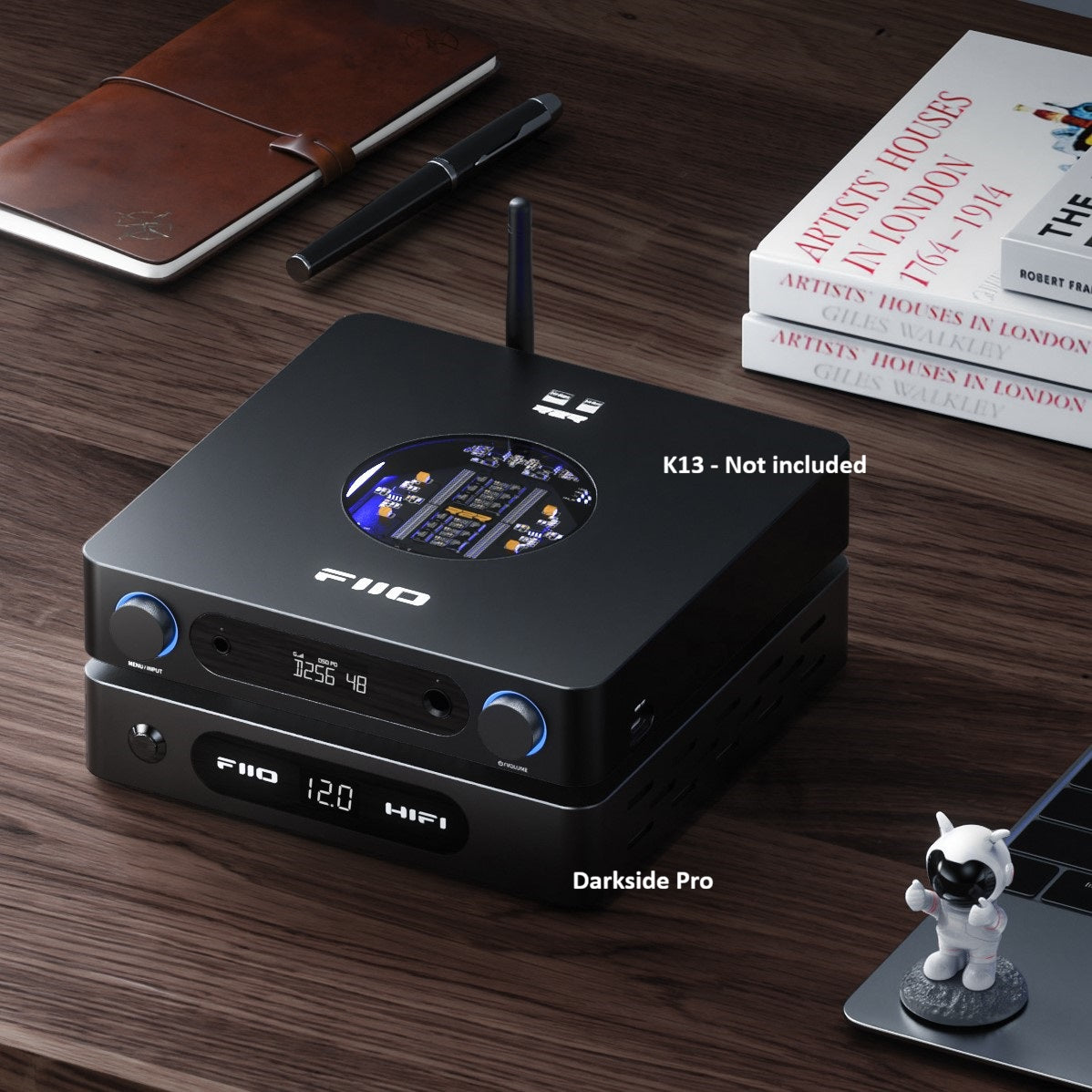 Darkside Pro shown stacked below a K13 - not included