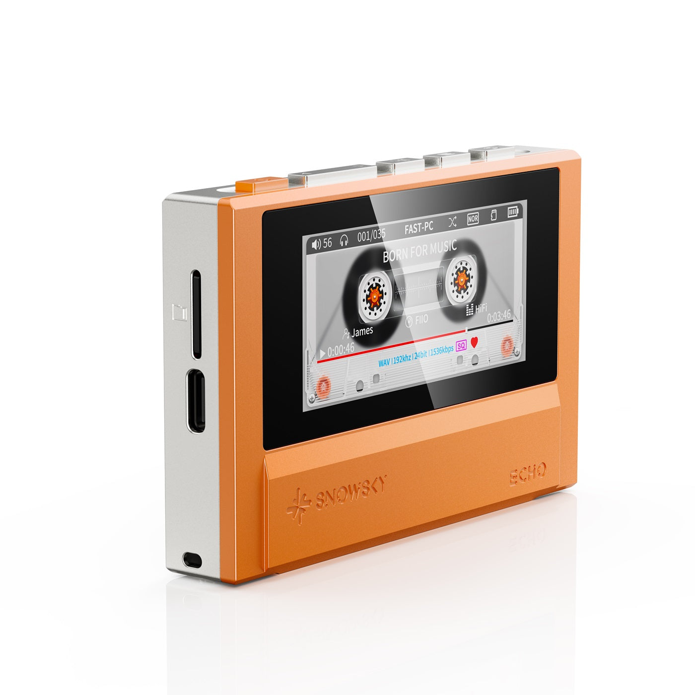 Fiio snowsky echo orange side