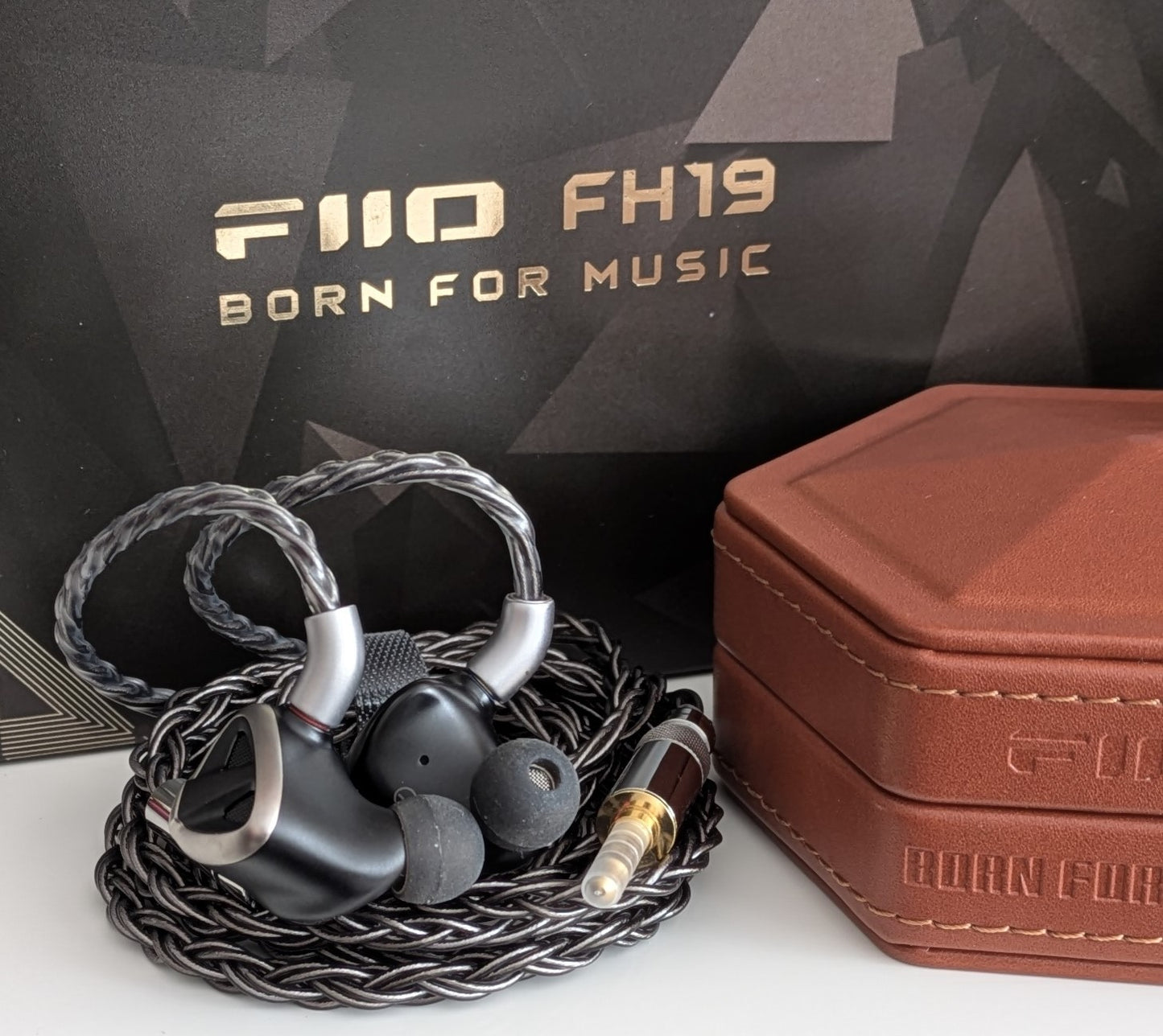 Fiio FH19 with box and case, on hand in our local office in Canada