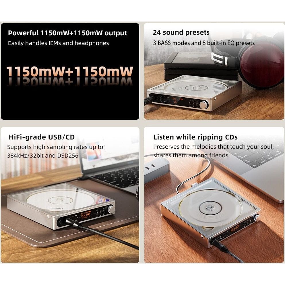 FiiO CD Player FiiO DM15 CD Player, R2R DAC