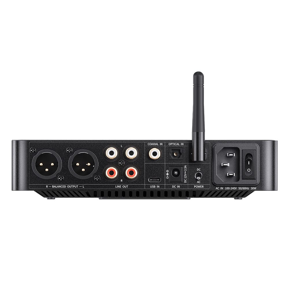 FiiO K13 R2R DAC digital inputs, outputs, xlr line out