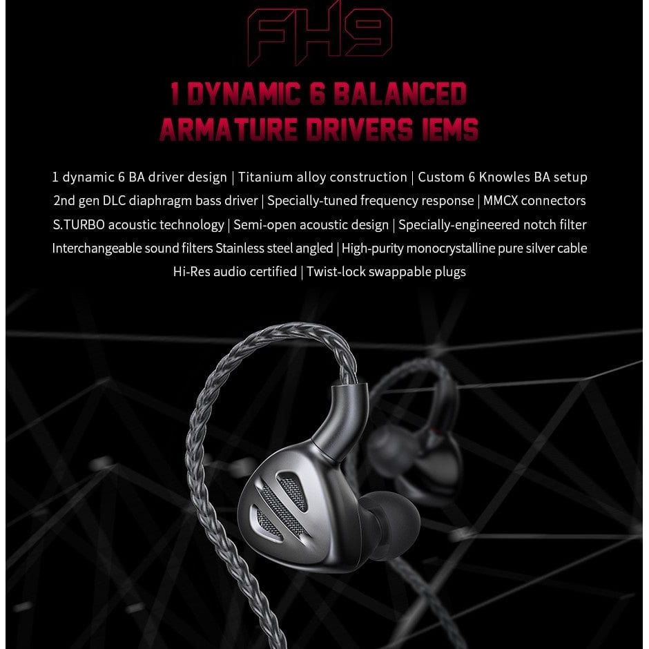 FiiO Earphones FiiO FH9 IEM